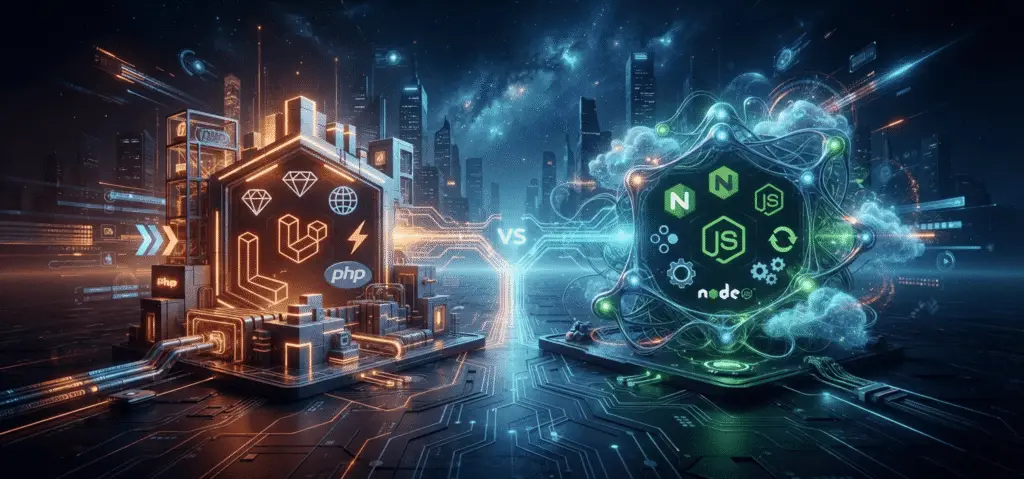 Laravel vs Node.js en 2026: cuál elegir para tu próximo proyecto