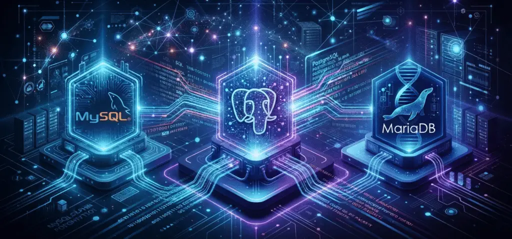 MySQL vs PostgreSQL vs MariaDB: cuál elegir en 2026 para tu próximo proyecto