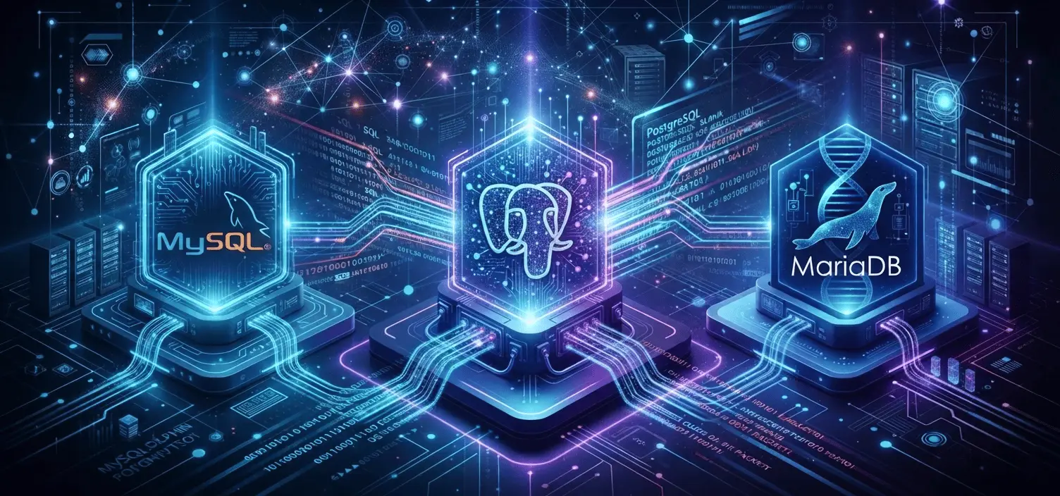 MySQL vs PostgreSQL vs MariaDB: cuál elegir en 2026 para tu próximo proyecto