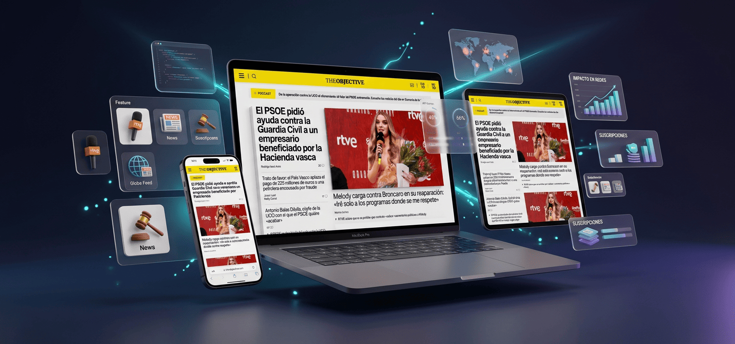 Desarrollo web para medio de comunicación independiente — The Objective