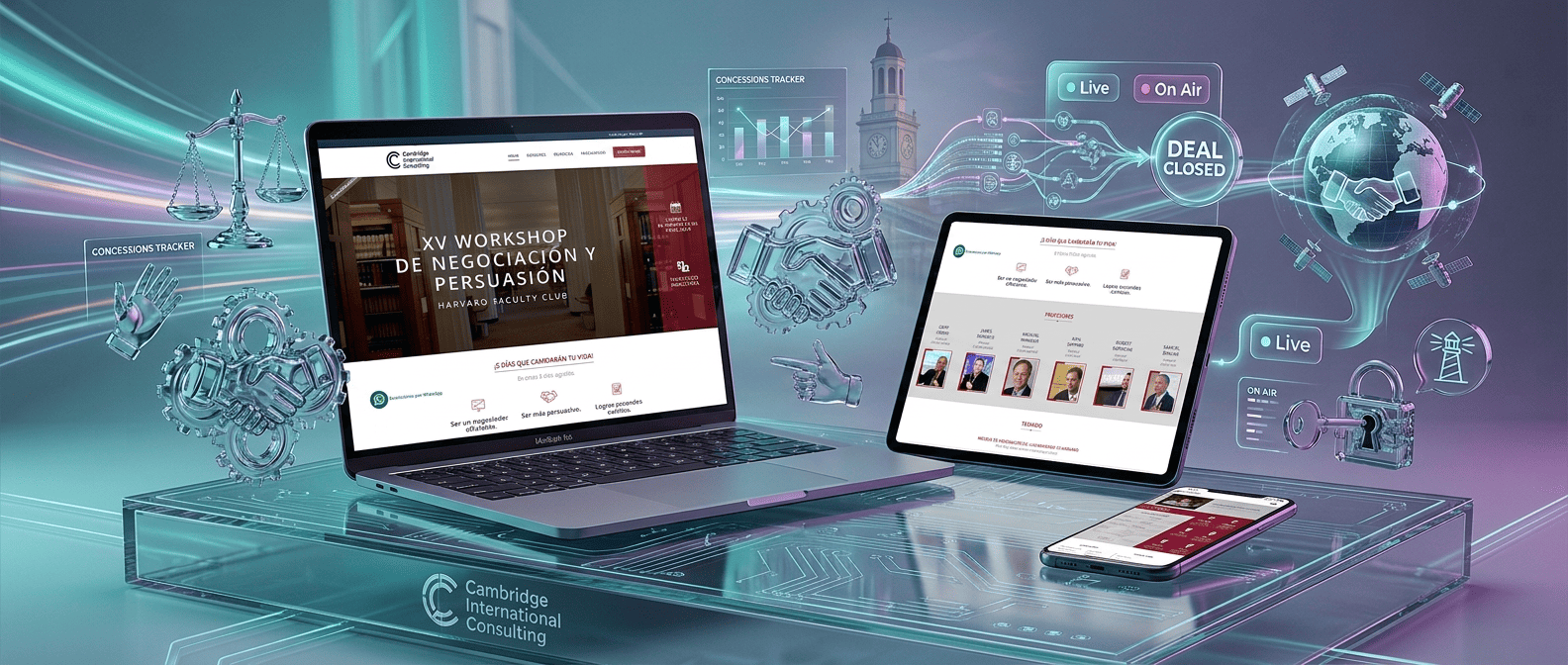 Landing page para workshop de negociación — CIC Workshop de Negociación y Persuasión