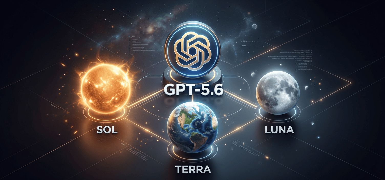 GPT-5.6 Sol Terra y Luna asi es la nueva familia de modelos de OpenAI