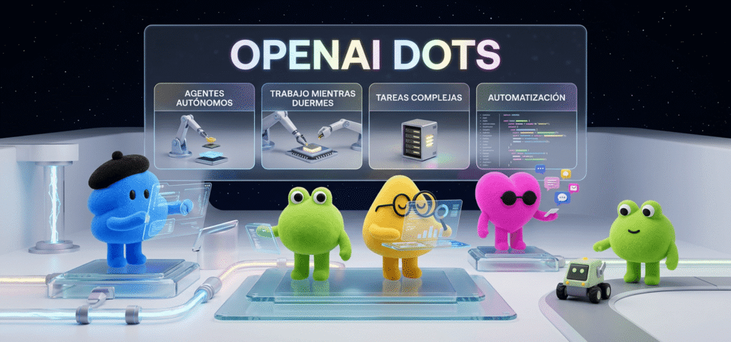 OpenAI Dots: qué son, cuánto cuestan y qué pueden hacer los agentes que trabajan mientras tú no estás