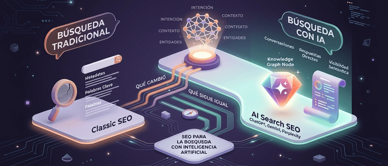 SEO para aparecer en ChatGPT, Perplexity y Gemini: qué cambió y qué sigue igual